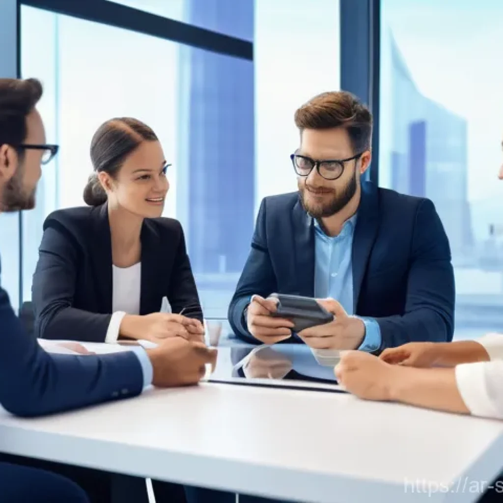 스포츠경영관리사와 스포츠 컨설팅 비법 - **Prompt:** A dynamic, high-tech meeting scene in a modern sports management office. A diverse group...
