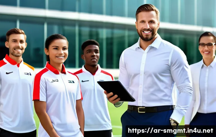 스포츠경영관리사와 팀 성과 평가 - **Prompt: The Strategic Architect of Sporting Success** "A visionary and confident male Sports M...
