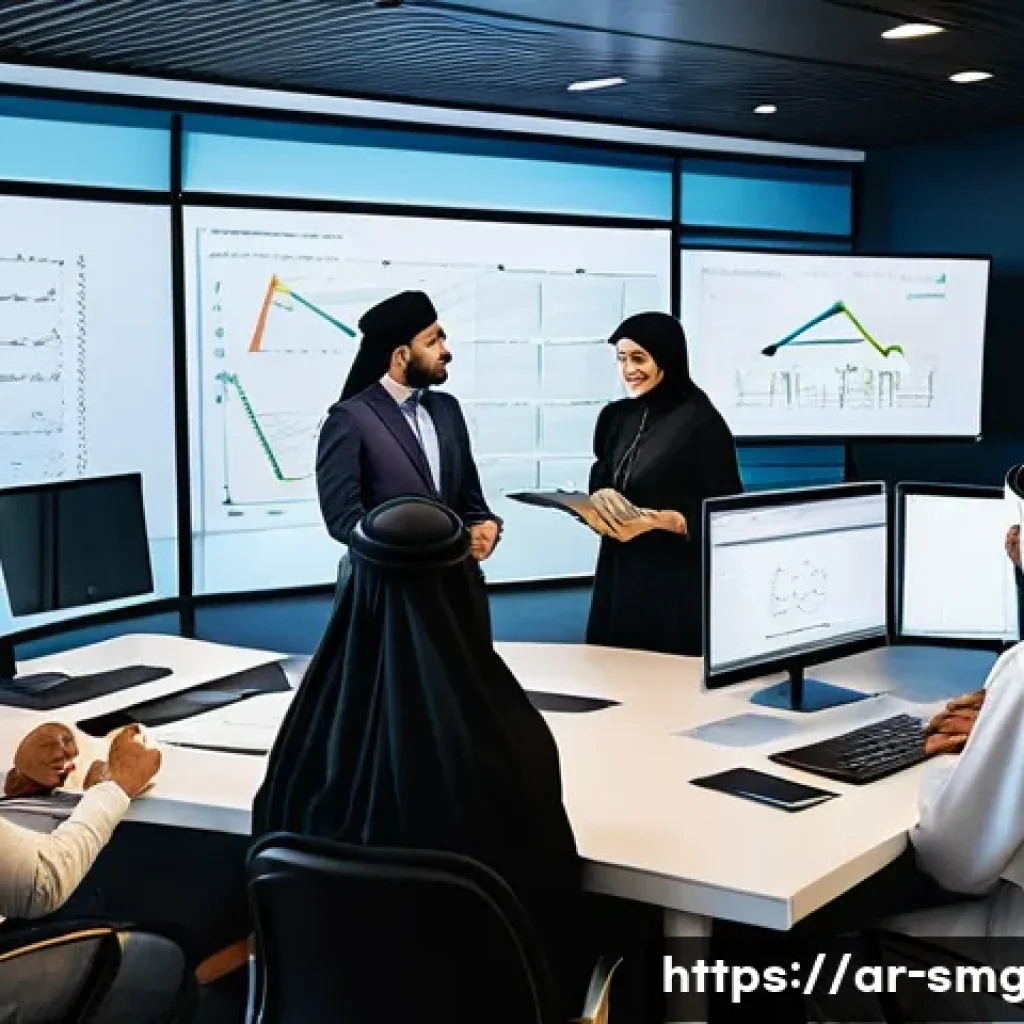 스포츠경영관리사와 스포츠 코칭 철학 - A vibrant and detailed scene of a professional sports event planning meeting in a modern Middle East...