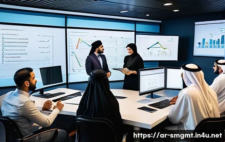 스포츠경영관리사와 스포츠 코칭 철학 - A vibrant and detailed scene of a professional sports event planning meeting in a modern Middle East...